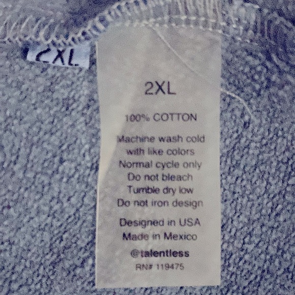 Talentless 100% Cotton Jogger Size 2XL - Picture 6 of 6